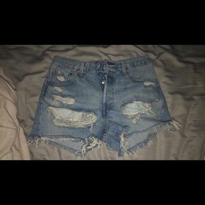 Levi’s 501 high-wasted shorts